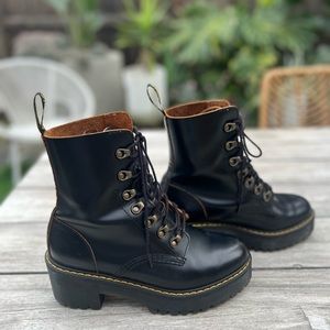 LEONA WOMEN'S VINTAGE SMOOTH LEATHER HEELED BOOTS